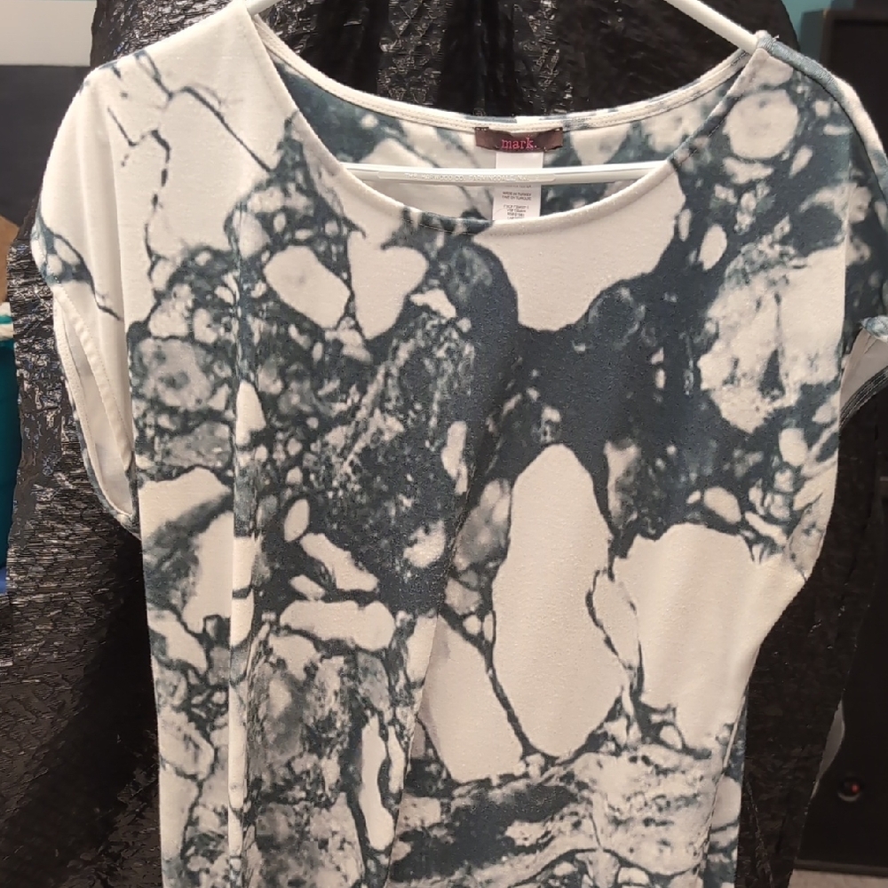 Marble Short Sleeve Terry Dress